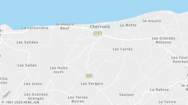 Carte de la zone d'intervention à Cherrueix