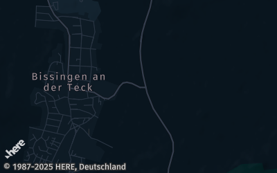 Heizung Map of Bissingen an der Teck