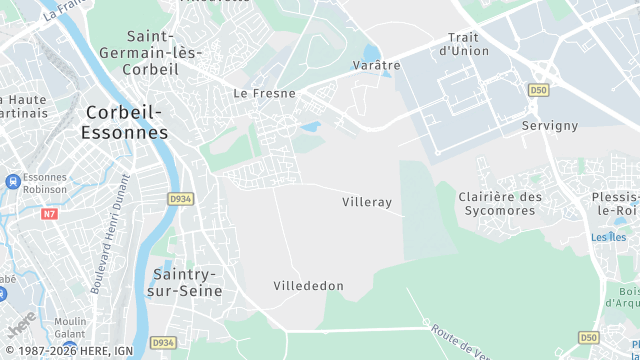 Carte de la zone d'intervention à Saint-Pierre-du-Perray