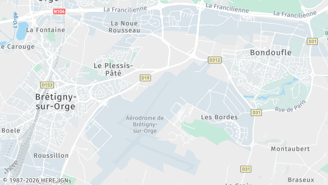 Carte de la zone d'intervention à Le Plessis-Pâté