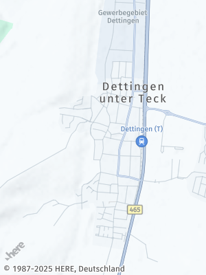 Here Map of Dettingen unter Teck