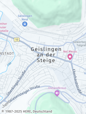 Here Map of Geislingen an der Steige