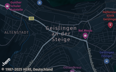 Heizung Map of Geislingen an der Steige