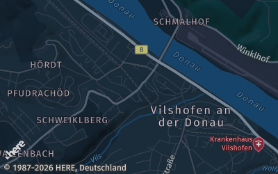 Heizung Map of Vilshofen an der Donau