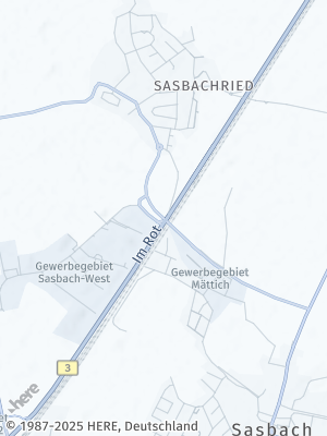 Here Map of Sasbach bei Achern