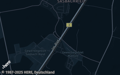 Heizung Map of Sasbach bei Achern
