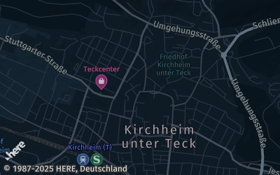 Heizung Map of Kirchheim unter Teck