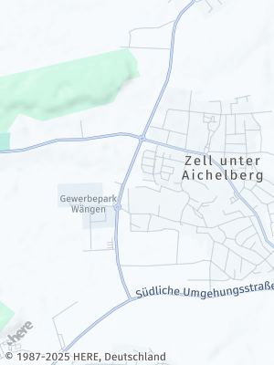 Here Map of Zell unter Aichelberg