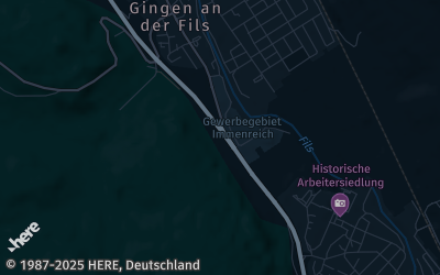 Heizung Map of Gingen an der Fils