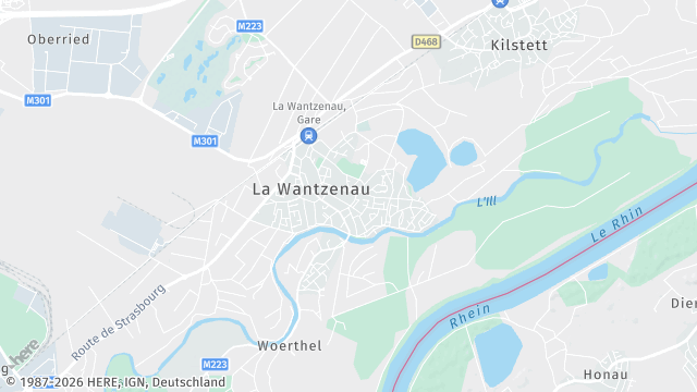 Carte de la zone d'intervention à La Wantzenau