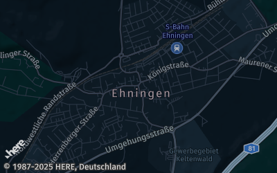 Heizung Map of Ehningen
