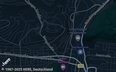 Heizung Map of Heidenheim an der Brenz