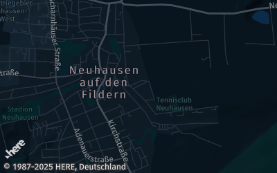 Heizung Map of Neuhausen auf den Fildern