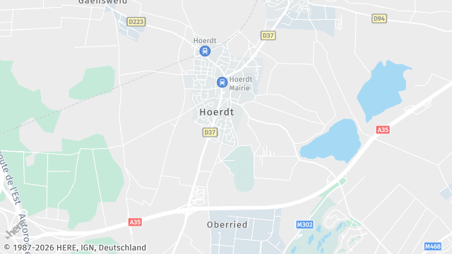 Carte de la zone d'intervention à Hœrdt