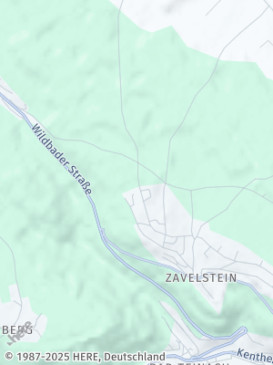 Here Map of Bad Teinach-Zavelstein