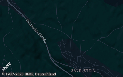 Heizung Map of Bad Teinach-Zavelstein