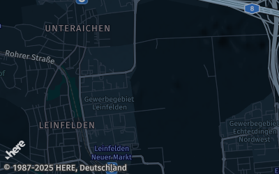 Heizung Map of Leinfelden-Echterdingen