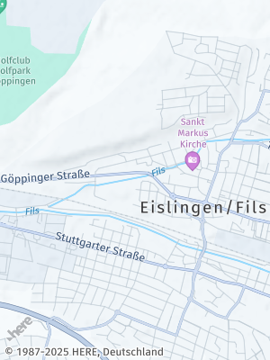 Here Map of Eislingen / Fils