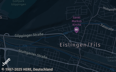 Heizung Map of Eislingen / Fils