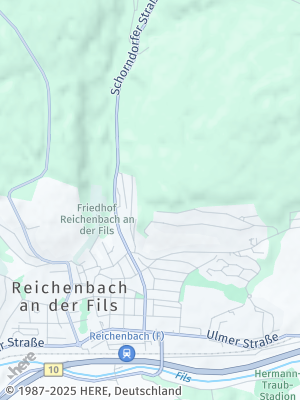 Here Map of Reichenbach an der Fils