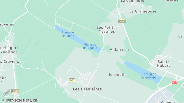 Carte de la zone d'intervention à Les Bréviaires