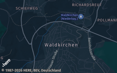 Heizung Map of Waldkirchen