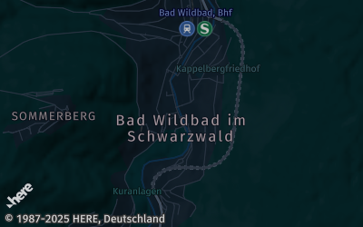 Heizung Map of Bad Wildbad