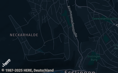Heizung Map of Esslingen am Neckar