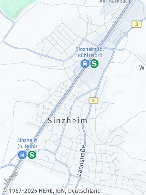 Here Map of Sinzheim bei Baden-Baden