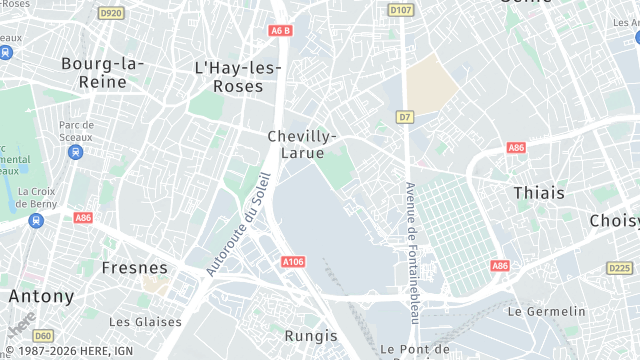 Carte de la zone d'intervention à Chevilly-Larue