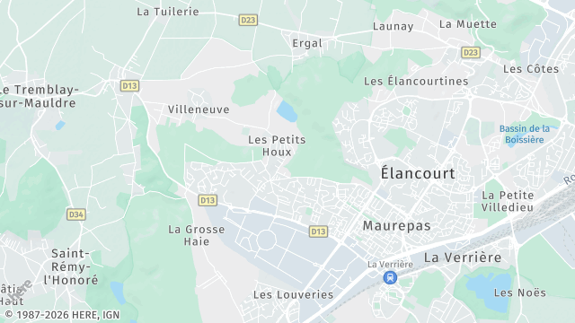 Carte de la zone d'intervention à Maurepas