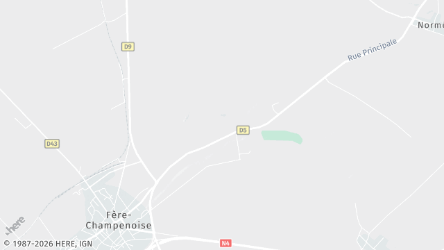 Carte de la zone d'intervention à Fère-Champenoise