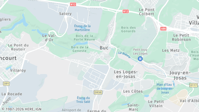 Carte de la zone d'intervention à Buc