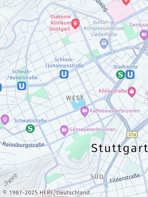 Here Map of Stuttgart-West