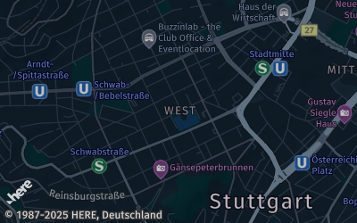 Heizung Map of Stuttgart-West