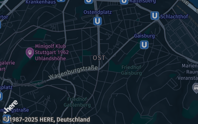 Heizung Map of Stuttgart-Ost