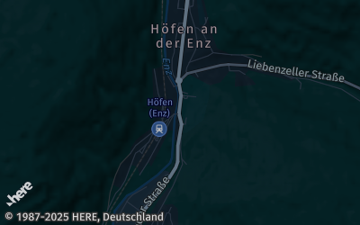 Heizung Map of Höfen an der Enz