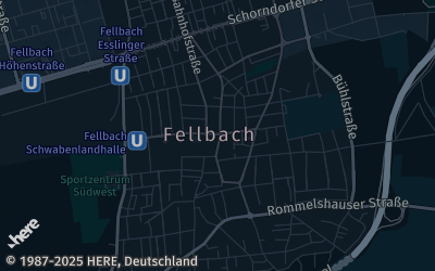 Heizung Map of Fellbach