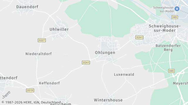 Carte de la zone d'intervention à Ohlungen