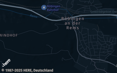Heizung Map of Böbingen an der Rems