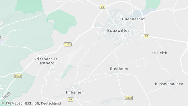 Carte de la zone d'intervention à Bouxwiller