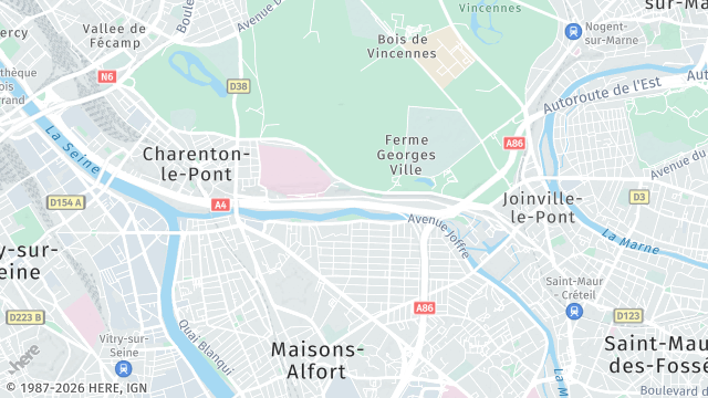 Carte de la zone d'intervention à Saint-Maurice