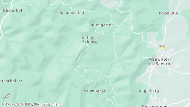 Carte de la zone d'intervention à Neuwiller-lès-Saverne