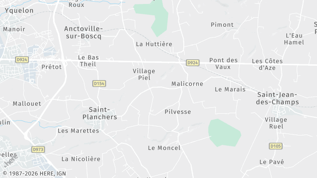 Carte de la zone d'intervention à Saint-Planchers