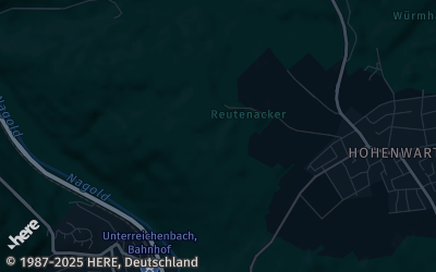 Heizung Map of Unterreichenbach