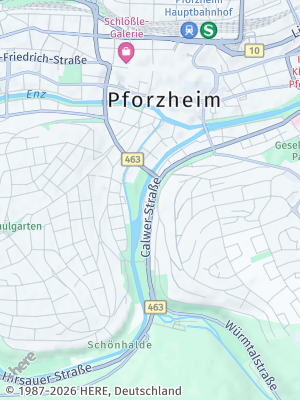 Here Map of Pforzheim