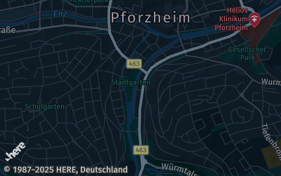 Heizung Map of Pforzheim