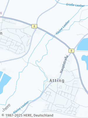 Here Map of Atting bei Straubing