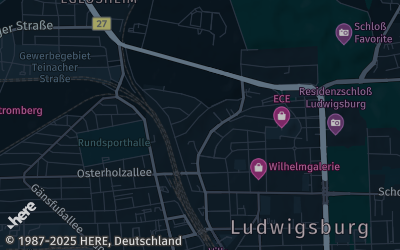 Heizung Map of Ludwigsburg