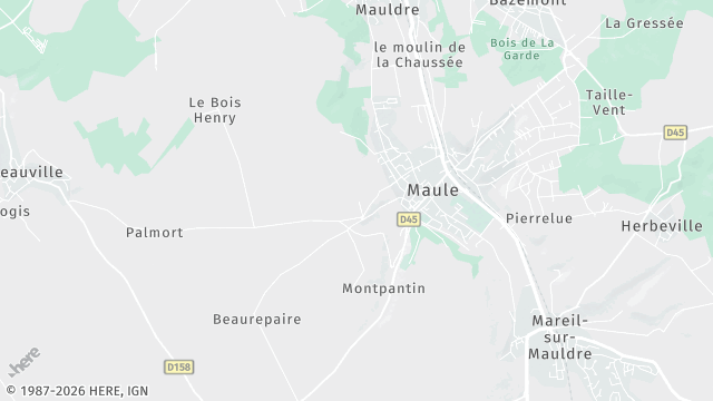 Carte de la zone d'intervention à Maule